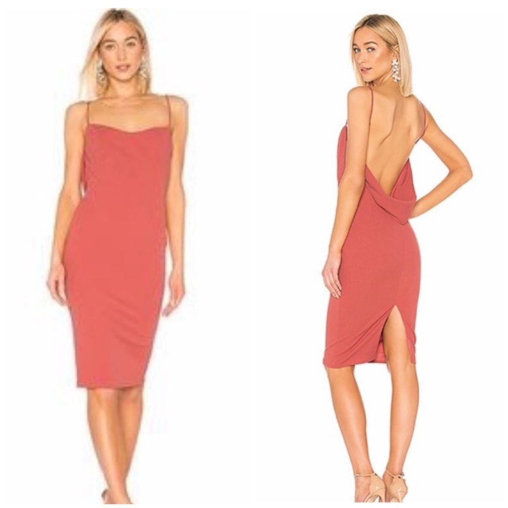 Katie May Pretty Bird Midi Dress In Tuscan Rose Size. S